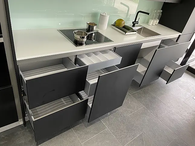 SieMatic SLC smartlack schwarz  softmatt Grifflos