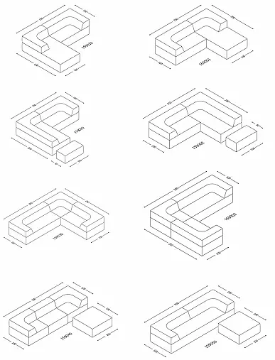 Modulares Designer-Sofa