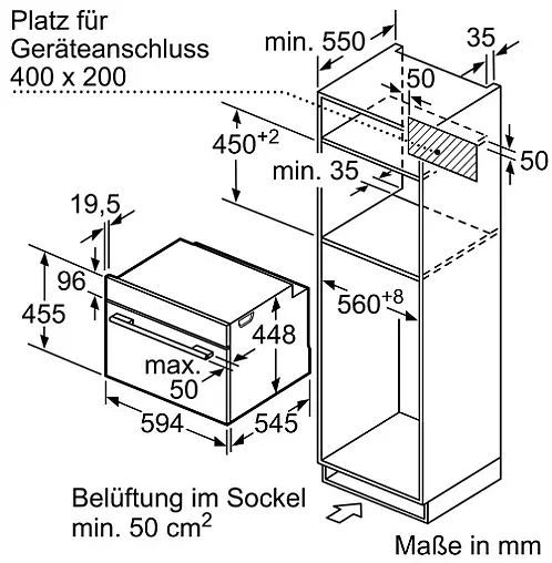 Mikrowelle - Höhe 45cm