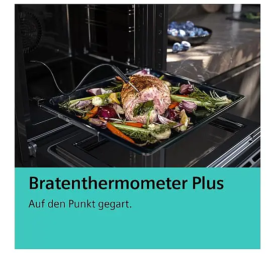 Siemens CS858GRB7 Kompakt-Dampfbackofen Schwarz