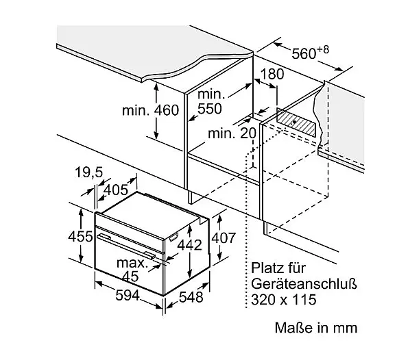 Siemens CS858GRB7 Kompakt-Dampfbackofen Schwarz
