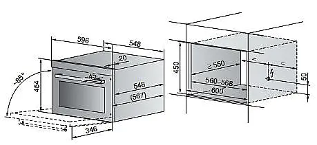 Combi-Steam XSL / 45cm hoch / Spiegelglas