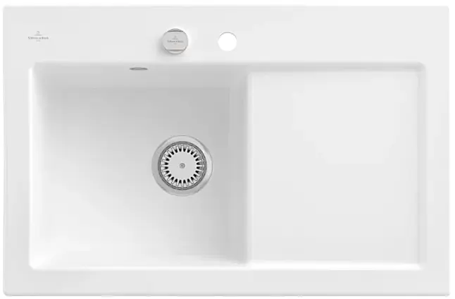 V &amp; B unverbaute Keramikspüle Subway 45 | Stone white matt | Originalverpackung