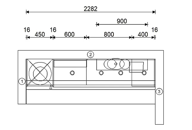 Exklusive Garderobe - Echtholz - Seidengrau lackiert