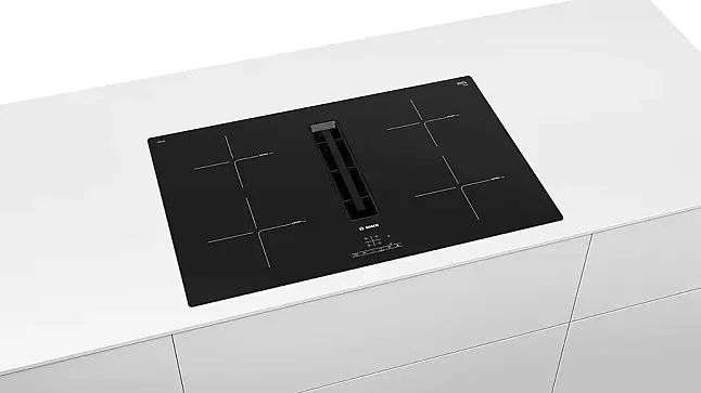 Bosch  Serie 4 Kochfeld mit Dunstabzug (Induktion) 80 cm Rahmenlos aufliegend