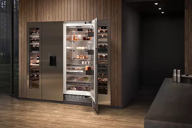 Vario Weinkühlschrank mit Glastür 212,5 x 45,1 cm