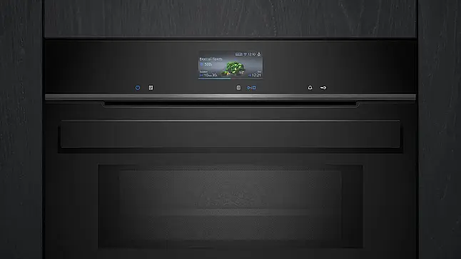 iQ700 Einbau-Backofen mit Mikrowellenfunktion 60 x 60 cm Schwarz, Edelstahl