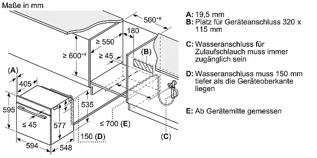 iQ700 Einbau-Dampfbackofen 60 x 60 cm Schwarz, Edelstahl