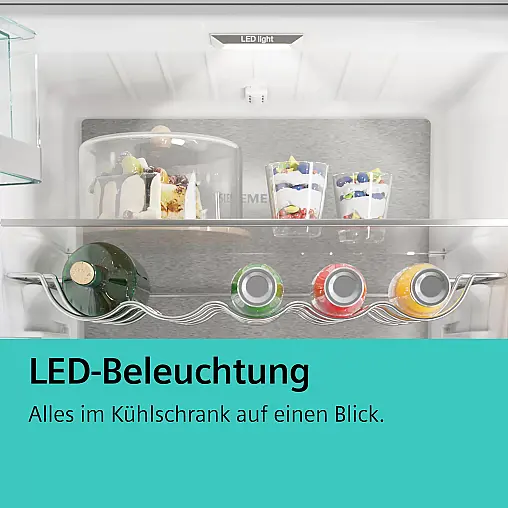 iQ100 Einbau-Kühl-Gefrier-Kombination mit Gefrierbereich unten 177,2 x 54,1 cm Schleppscharnier