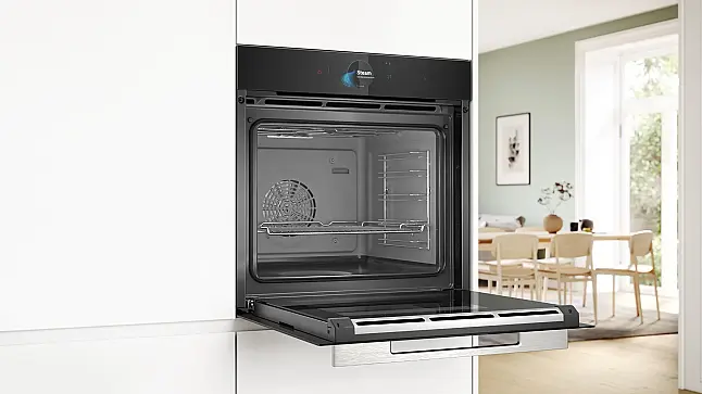 Serie 8 Einbau-Dampfbackofen 60 x 60 cm Schwarz