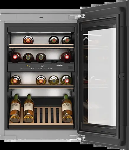 Miele KWT 6422 iG Einbau-Weintemperierschrank mit FlexiFrame und Push2open für anspruchsvollste Weinliebhaber