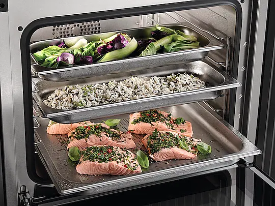 Miele  - Griffloser Dampfbackofen mit Frisch- und Abwasseranschluss zum Dampfgaren, Backen, Braten mit Vernetzung + HydroClean.