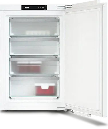 Einbau-Gefrierschrank mit NoFrost und vier Gefrierschubladen für maximalen Komfort.