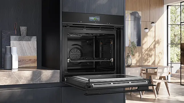 iQ700 Einbau-Backofen mit Mikrowellenfunktion 60 x 60 cm Schwarz, Edelstahl