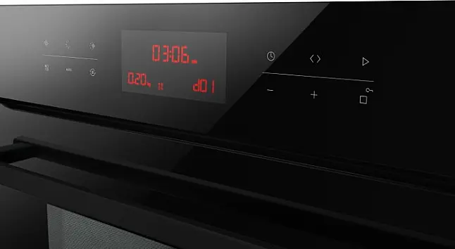 Amica Kompaktbackofen mit Mikrowelle Schwarz-Glas