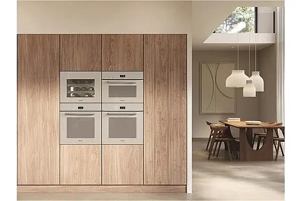 Backofen mit Mikrowelle pearlbeige