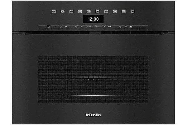Backofen mit Mikrowelle obsidianschwarz