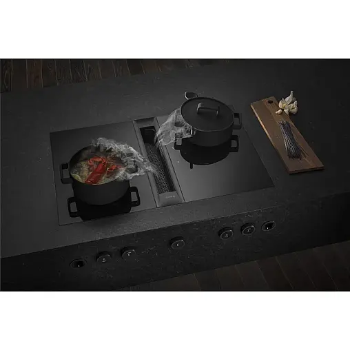 BORA Professional 3.0 Pro Set Flächeninduktion All Black (1x PKAS3AB, 2x PKFI3, 1x EFBV90, 1x EFS375, 1x EFV) PKAS3FIAB