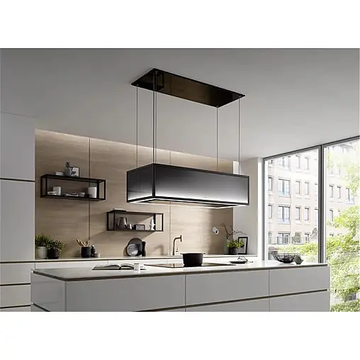 berbel Skyline Frame BIH 120 SKF 1050243 Deckenlifthaube aus schwarzem Glas