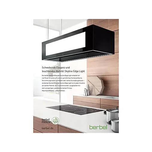 berbel Deckenlifthaube Skyline Edge Light BIH 95 SKE-L schwarz 1050140
