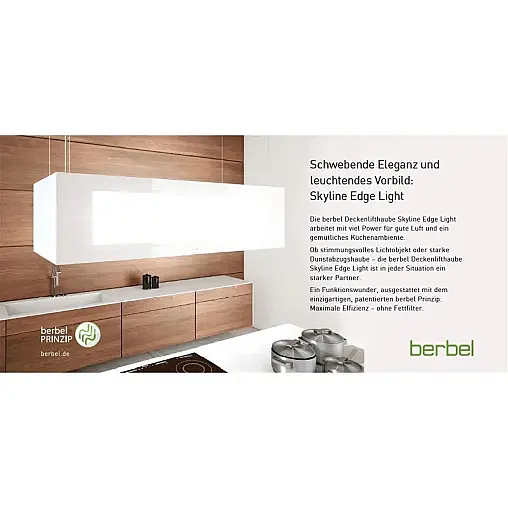 berbel Deckenlifthaube Skyline Edge Light BIH 95 SKE-L weiß 1050141