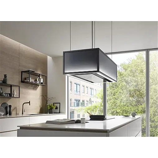 berbel Skyline Frame BIH 100 SKF 1050242 Deckenlifthaube aus schwarzem Glas