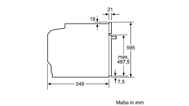 N 90 Backofen 60 x 60 cm Edelstahl sofort verfügbar!