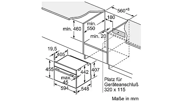 iQ700 Einbau-Kompaktbackofen mit Mikrowellenfunktion 60 x 45 cm Edelstahl