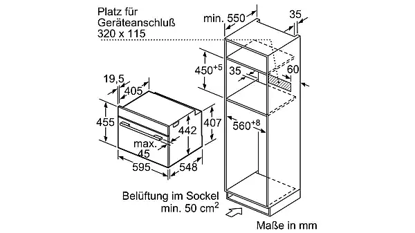 iQ700 Einbau-Kompaktbackofen mit Mikrowellenfunktion 60 x 45 cm Edelstahl