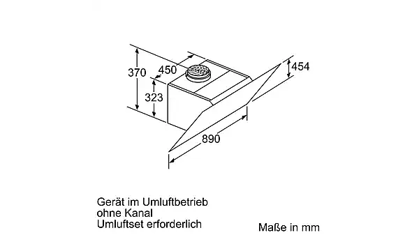 iQ700 Wandesse 90 cm Klarglas schwarz bedruckt