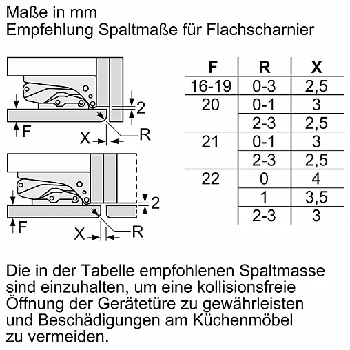 Serie 8 Einbau-Kühlschrank Flachscharnier mit Softeinzug