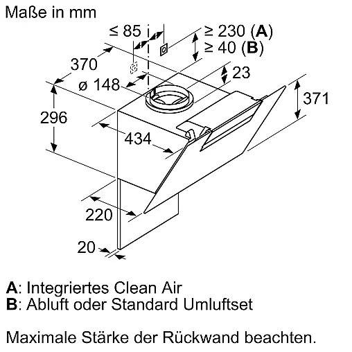 Siemens Dunstabzug iQ300 Wandesse 60cm Schwarz