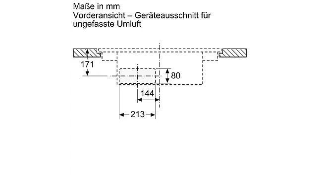 N 90 Induktionskochfeld mit Dunstabzug, 80 cm flächenbündig