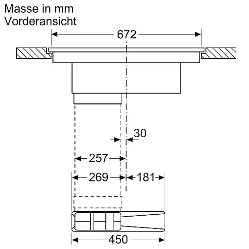 PIE601B15E Bosch Serie | 4 Induktions Kochfeld mit integriertem Dunstabzug 60 cm Black Friday