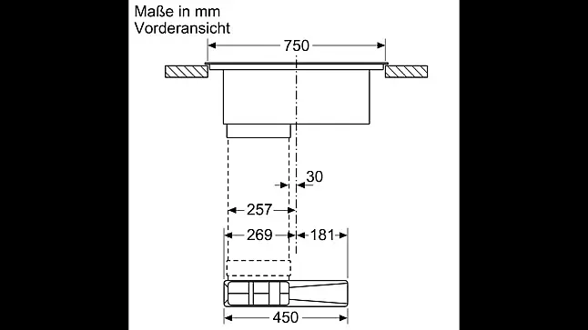 Bosch  Serie 4 Kochfeld mit Dunstabzug (Induktion) 80 cm Rahmenlos aufliegend