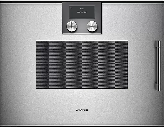 Gaggenau Mikrowellen-Backofen 60 x 45 cm Türanschlag: Links, 200 Serie Gaggenau Metallic