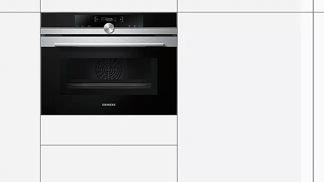 Siemens iQ700 Kompaktbackofen mit Mikrowellenfunktion 60*45cm