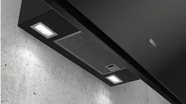 iQ700 Wandesse 90 cm Klarglas schwarz bedruckt