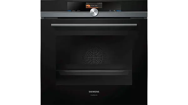 Siemens iQ700 Einbau-Backofen mit Mikrowellenfunktion 60 x 60 cm Schwarz, Edelstahl