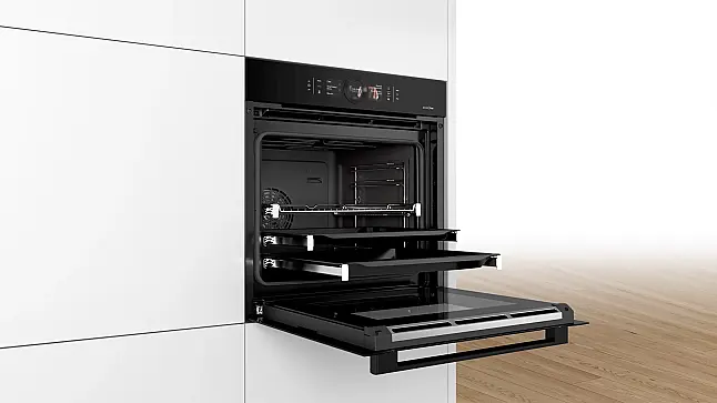 Serie | 8 Einbau-Dampfbackofen 60 x 60 cm Carbon black