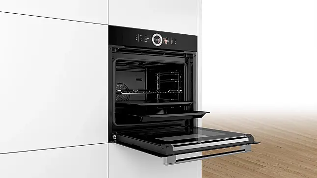 Serie 8 Einbau-Dampfbackofen 60 x 60 cm Schwarz
