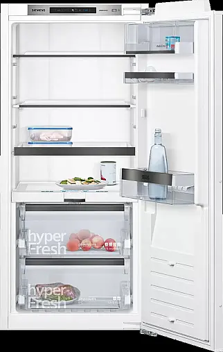 Siemens iQ700, Einbau-Kühlschrank, 122.5 x 56 cm, Flachscharnier mit Softeinzug
