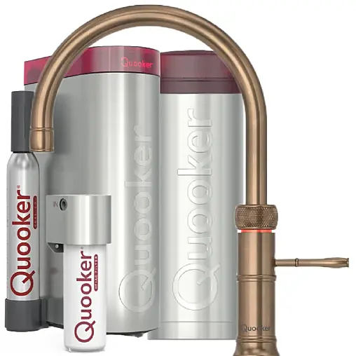 Classic Fusion Round Set mit PRO3 Reservoir &amp; CUBE Messing Patina inkl. CUBE Filter Starter Paket CFNRPTB PRO3 CUBE2