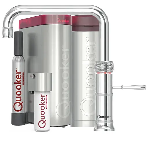 Classic Fusion Square Set mit PRO3 Reservoir &amp; CUBE verchromt glänzend inkl. CUBE Filter Starter Paket CFNSCHR PRO3 CUBE2