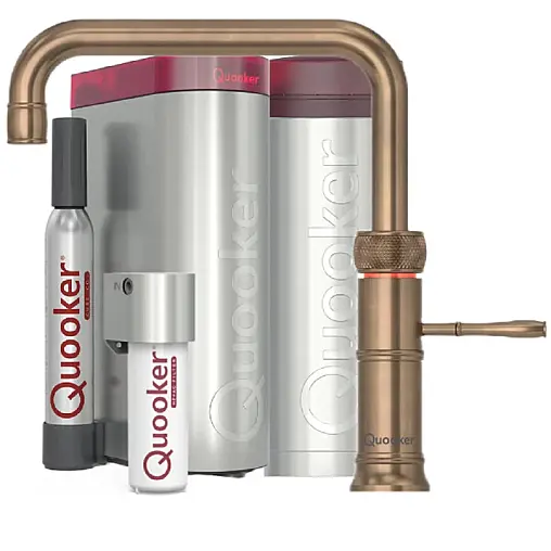 Classic Fusion Square Set mit PRO3 Reservoir &amp; CUBE Messing Patina inkl. CUBE Filter Starter Paket CFNSPTB PRO3 CUBE2