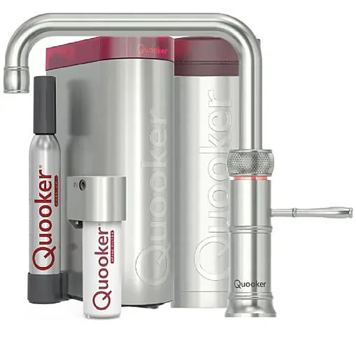 Classic Fusion Square Set mit PRO3 Reservoir &amp; CUBE Voll-Edelstahl inkl. CUBE Filter Starter Paket CFNSSST PRO3 CUBE2