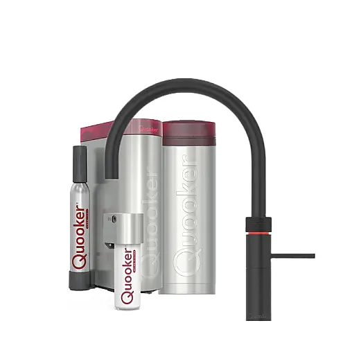 Fusion Round Set mit PRO3 Reservoir &amp; CUBE schwarz inkl. CUBE Filter Starter Paket FNRBLK PRO3 CUBE2