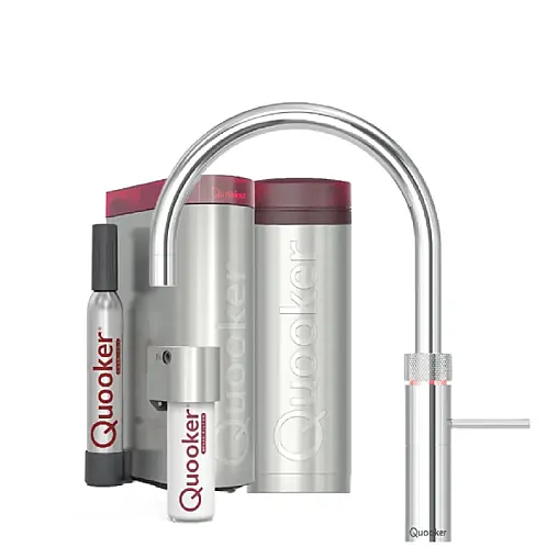 Fusion Round Set mit PRO3 Reservoir &amp; CUBE verchromt glänzend inkl. CUBE Filter Starter Paket FNRCHR PRO3 CUBE2