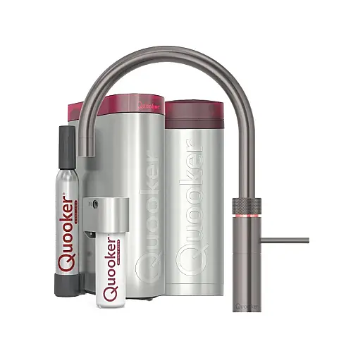 Fusion Round Set mit PRO3 Reservoir &amp; CUBE Gunmetal inkl. CUBE Filter Starter Paket FNRGME PRO3 CUBE2