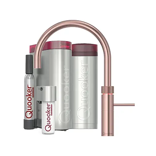 Fusion Round Set mit PRO3 Reservoir &amp; CUBE Kupfer Rosé inkl. CUBE Filter Starter Paket FNRRCO PRO3 CUBE2